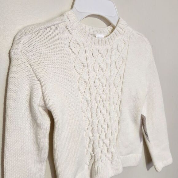 Carter's Sweater For Girls Size 4 100%cotton  Color Ivory - Picture 1 of 10